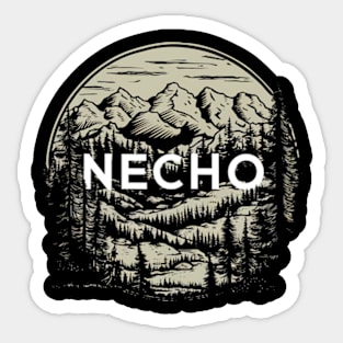 Necho in landscape Sticker